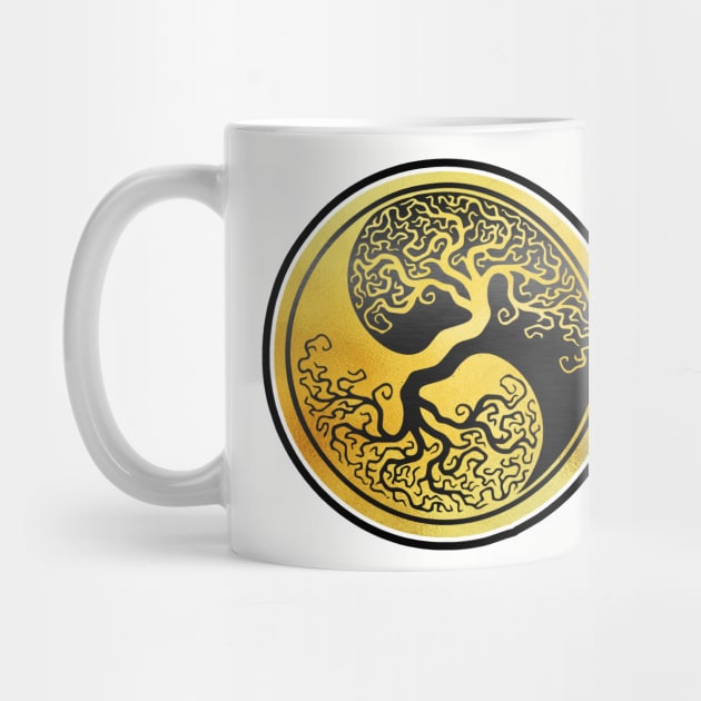Yin Yang Tree of Life natural balance opposing forces by masterpiecesai